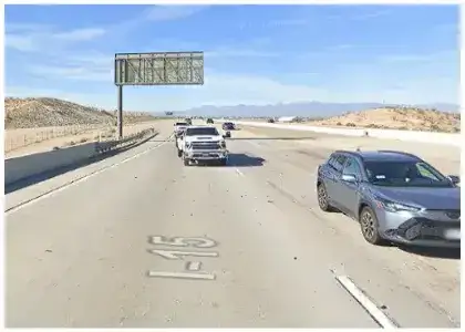 [07-05-2025] San Bernardino County, CA – Two Injured After Tesla Crashes and Catches Fire on I-15 Near Stoddard Wells Road in Apple Valley
