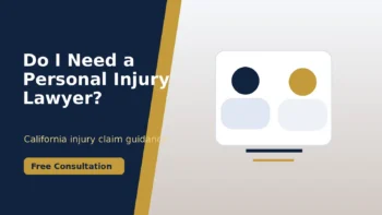 Personal injury lawyer consultation in California about whether to hire an attorney