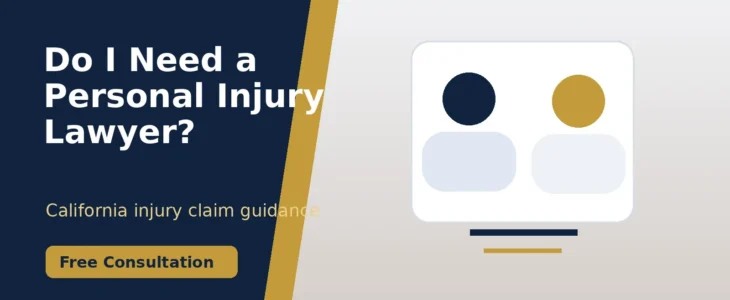 Personal injury lawyer consultation in California about whether to hire an attorney