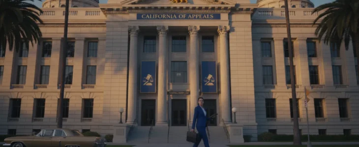 Government building in California with legal theme representing personal injury claims against public entities