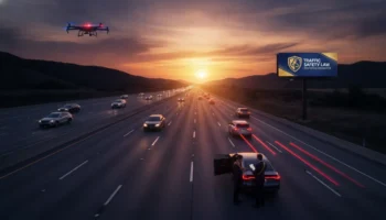 A scenic modern highway scene in California representing safe traffic and hit and run legal advocacy