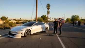 Electric vehicle accident lawyer investigating a California EV collision