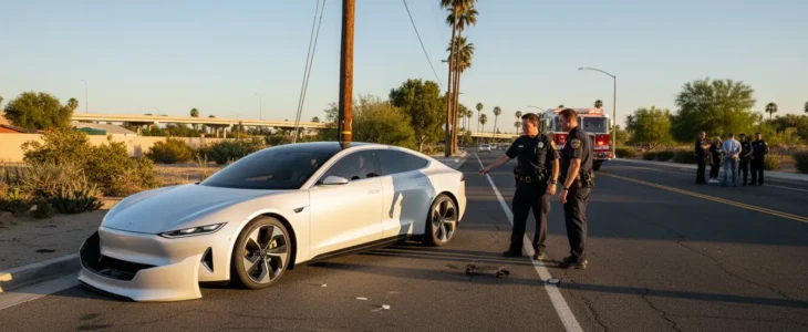 Electric vehicle accident lawyer investigating a California EV collision