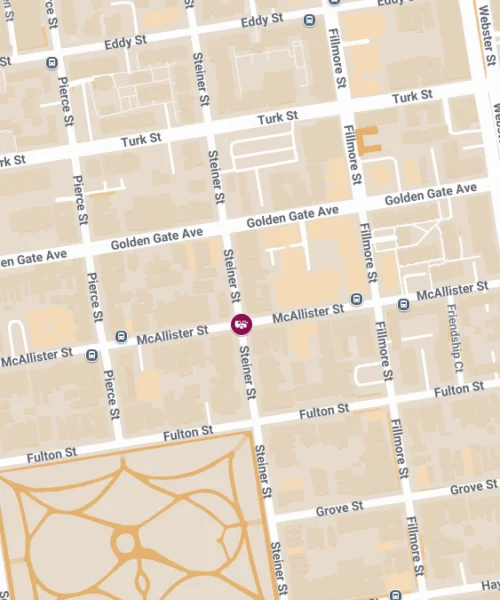 San Francisco, CA – Injuries Reported After Car Crash at Steiner St and McAllister St
