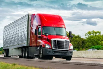 Large trucks like this illustrate how important 18-wheeler accident compensation is for injured victims in California.