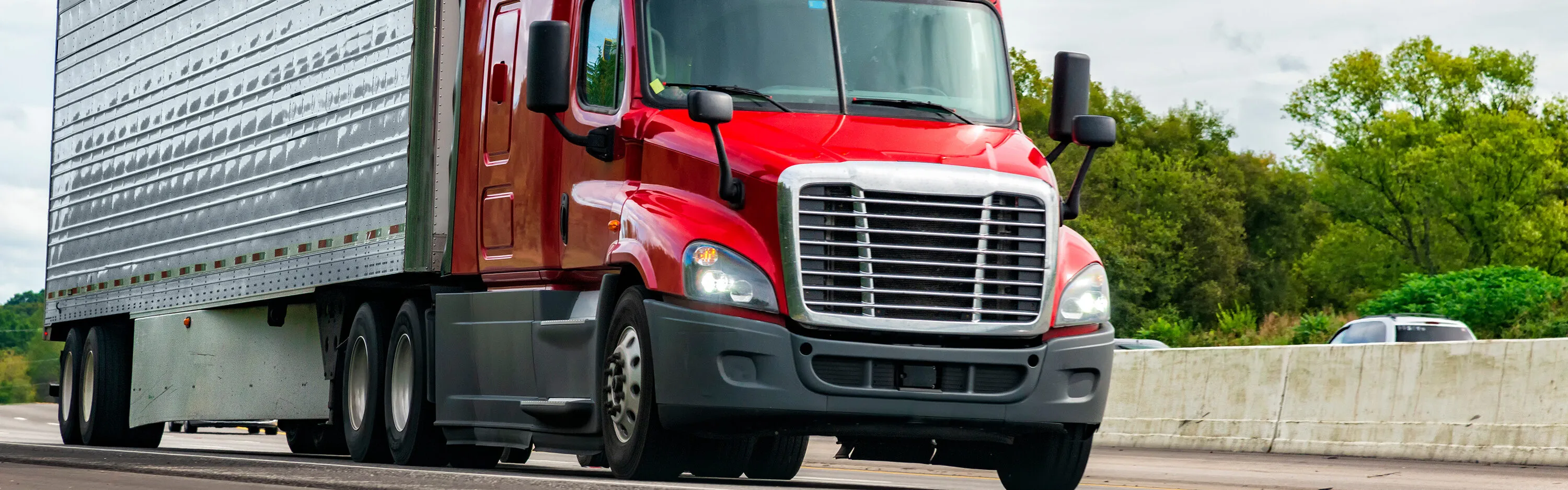 Large trucks like this illustrate how important 18-wheeler accident compensation is for injured victims in California.